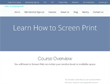 Tablet Screenshot of howtoscreenprint.com